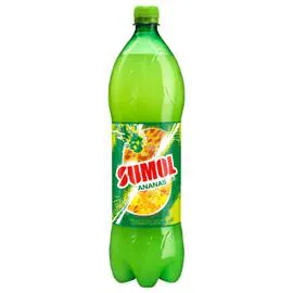 SUMOL Boisson gazeuse avec pulpe saveur ananas 1,5l