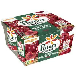 YOPLAIT, PANIER DE YOPLAIT Yaourt cerise aux morceaux de fruits 4x125g