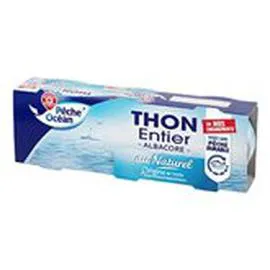 MARQUE REPÈRE, PÊCHE OCÉAN Thon entier Naturel 3x93g
