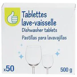 AUCHAN, POUCE Tablettes lave-vaisselle x50