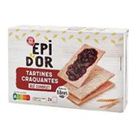 MARQUE REPÈRE, ÉPI D'OR Tartines craquantes Au blé complet 250g