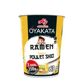 OYAKATA Nouilles longues et fines saveur poulet shio 63g