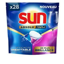 SUN Tablettes Lave-Vaisselle Absolu Tout En 1 x28