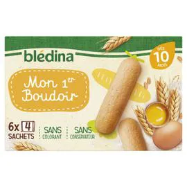 BLÉDINA Biscuits bébé boudoir - 10 mois 6x20g