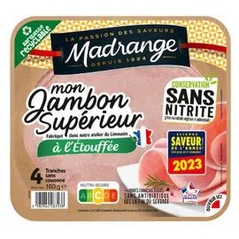 MADRANGE Jambon à l'étouffée Sans Nitrite 160g