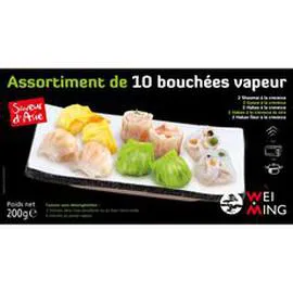 WEI MING Assortiment bouchées vapeur 200g
