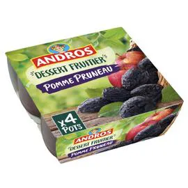 ANDROS Compote pomme pruneau 4x100g