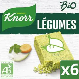KNORR Bouillon de légumes bio 6x10g