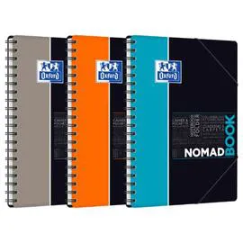 OXFORD Cahier Nomadbook 160p Aqua - 17,6x25cm l'unité
