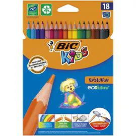 BIC Crayons de couleurs Ecolution Kids - x18 x18