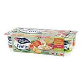 MARQUE REPÈRE, DÉLISSE Yaourts aux fruits Fruits Jaunes 8x125g
