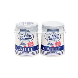 LE PETIT BASQUE Yaourt de brebis caillé nature 2x125g