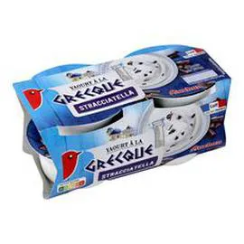 AUCHAN Yaourt à la grecque au stracciatella 4x150g