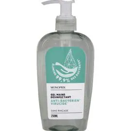 MONOPRIX Gel mains désinfectant 250ml