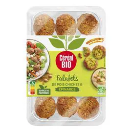 CÉRÉAL BIO Plat cuisiné bio Falafels pois chiches épinards 180g