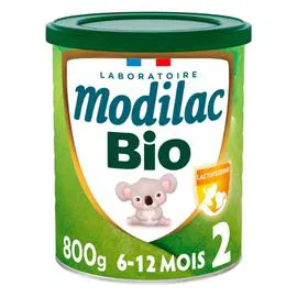 MODILAC Lait 2ème âge BIO, 6-12 mois 800g