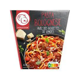 YOUCOOK Pasta bolognese boulettes de viande 420g