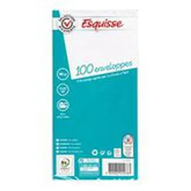 ESQUISSE Enveloppes adhésives x100 11x22cm 80g