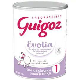 NESTLÉ, GUIGOZ Lait bébé en poudre Evolia 1er âge relais 800g