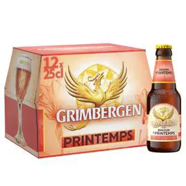 GRIMBERGEN Bière d'Abbaye aromatisée printemps 12x25cl