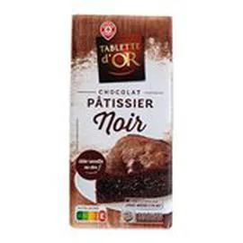 MARQUE REPÈRE, TABLETTE D'OR Chocolat Pâtissier Noir 200g