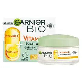 GARNIER, SKINACTIVE Bio Crème Hydratante Visage Vitamine C Eclat 50ml