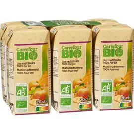 CARREFOUR BIO Jus de fruits bio multifruits 6x20cl