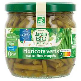 LÉA NATURE, JARDIN BIO ÉTIC Haricots verts Etic Bio - sans sel ajouté 185g