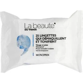 LA BEAUTÉ Lingettes démaquillantes du Visage x25
