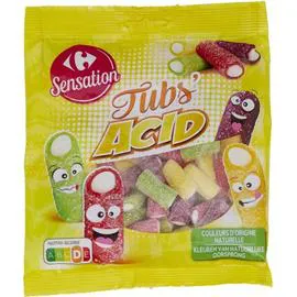 CARREFOUR SENSATION Bonbons tube acide 200g