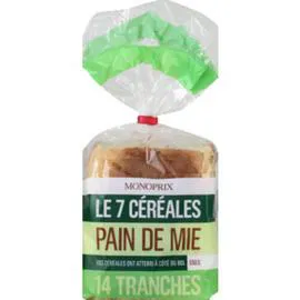 MONOPRIX Pain de mie spécial sandwich 550g