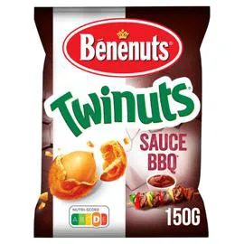 BÉNÉNUTS, TWINUTS Cacahuètes enrobées saveur barbecue 150g