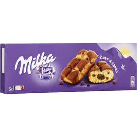 MILKA Gâteaux fourrés au chocolat et aux pépites de chocolat Cake & Choc 175g