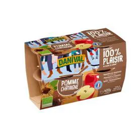 DANIVAL Compote De Pomme & Châtaigne Bio 400g