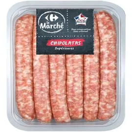 CARREFOUR Chipolatas supérieures 330g