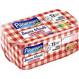 PÂTURAGES Beurre moulé demi-sel 500g