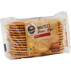 CARREFOUR ORIGINAL Biscuits gaufres fines pur beurre 300g