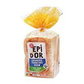 MARQUE REPÈRE, ÉPI D'OR Pain de mie Grandes tranches nature 550g
