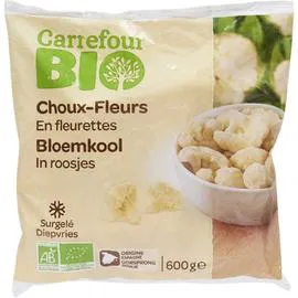 CARREFOUR BIO Choux-fleurs bio en fleurettes 600g