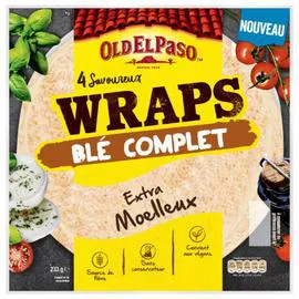 OLD EL PASO Wraps de blé complet 233g
