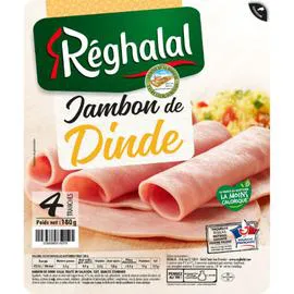 RÉGHALAL Jambon de dinde halal 180g