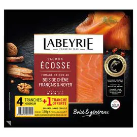 LABEYRIE Saumon fumé le boisé d'Ecosse x5 150g