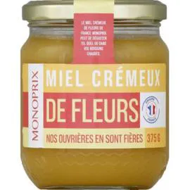 MONOPRIX Miel crémeux de fleurs 375g