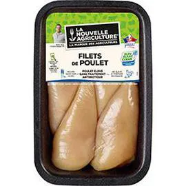 LA NOUVELLE AGRICULTURE Filet de poulet sans traitement antibiotique 4x175g