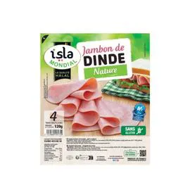 ISLAMONDIAL Jambon de dinde 120g