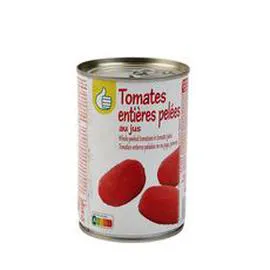 AUCHAN, POUCE Tomates entières pelées au jus 238g