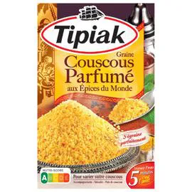 TIPIAK Couscous parfumé aux épices du monde 2x255g