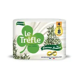 LE TRÈFLE Papier Toilette Douceur Bambou x8