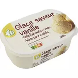 AUCHAN, POUCE Glace saveur vanille 500g