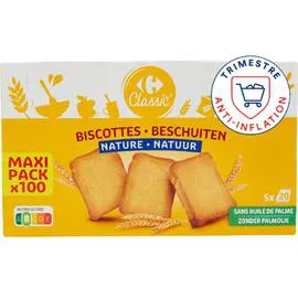CARREFOUR CLASSIC' Biscottes nature 800g